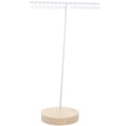 thumbnail image 3 of SENSETH Necklace Display Stand Wooden Base Jewelry Display Rack Necklace Bracelet Organizer, 3 of 9