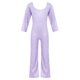 thumbnail image 5 of Pantalones acampanados de cuello redondo y mangas largas con lentejuelas elegantes de color sólido para niños, para fiestas, bailes, actuaciones escolares, ropa combinada para fiestas y festivales, pa, 5 of 5