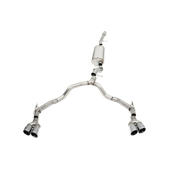 Corsa 21-22 Suburban/GMC Yukon XL 6.2L 4WD Dual Rear 3/2.75in Sport Cat-Back DW 4in Pol Tips CORSA Performance 21130