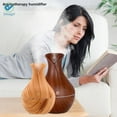 thumbnail image 3 of Deago Aromatherapy Essential Oil Moisture Diffuser Wood Grain Aroma Cool Mist Humidifier Whisper-Quiet For Baby Bedroom Home Office Yoga Spa, 3 of 8