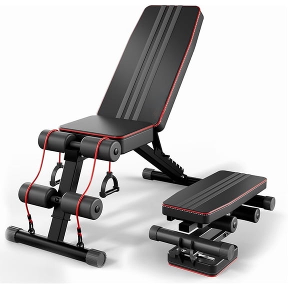 Adjustable Folding Weight Bench for Home Gym, 660 lbs Capacity Multi-Functional Workout Bench Sturdy Durable for Full Body