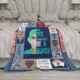 thumbnail image 6 of Nurse Gifts Nurse Blanket Nurse Decor Throw Blanket Gifts for Women Nurses Super Warm Soft Plush Lightweight Flannel Blanket Winter Couch Bedding Blanket for Kids Adults Women 40"x50", 6 of 6