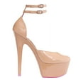 thumbnail image 3 of Ellie Shoes E-609-Curissa 6 Breast Cancer Awareness Shoe 5 / Tan, 3 of 4
