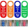 thumbnail image 3 of Supvox DoubleSided Do Not Disturb Office Door Sign with Easy Install PU Material for Storage Use Assorted Pcs, 3 of 7