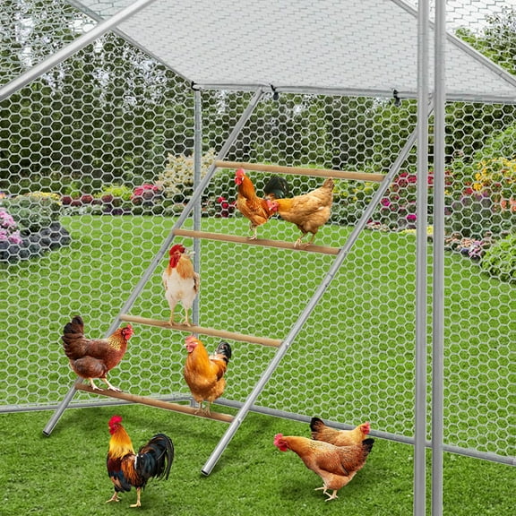 Ataucjin Chicken Perch for Coop, Chicken Roosting Bars Perfect for Backyard Poultry, Farm Roost Toys for Hen Coop Accessories, Easy to Assemble & Clean,55'' L x 39'' W