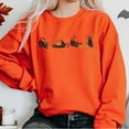 Cute Black Cats on Pumpkin Sweat. Sweater for fall. Cute Black Cat