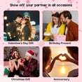 thumbnail image 5 of Couples Bracelets King & Queen Crown His and Her Heart Magnetic Matching Bracelets for Couple Lover Valentines Day Christmas Anniversary Engagement White Elephant Gifts (Black&White), 5 of 7