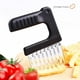 thumbnail image 5 of Cuchillo cortador arrugado para patatas y verduras | Rebanadora ondulada de acero inoxidable | Mango ergonómico antideslizante | Hoja de 4.9" | Cubierta protectora | Preparación fácil para papas, 5 of 7