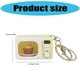 thumbnail image 3 of LED Light Up Microwave Keychain with Auditory Feature Lobster Clasp Design Key Decoration Toy for Outdoor Family Fun Yellow, 3 of 4