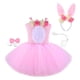 thumbnail image 3 of Diadema con tutú de conejo de Pascua, pajarita con cola, tocado con Orejas de conejo, novedad, traje de Animal para niños, para actuación, fiesta de SG Yinane Diadema de cola de disfraz, 3 of 8