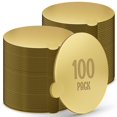 thumbnail image 1 of Minitablas para tartas O'CREME, redondas, doradas, 7 cm, resistentes a la grasa, 100 unidades, 1 of 6