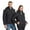 Black ④, variant on Dvprdro Unisex Heated Jacket for Men Women Warm USB Electric Puffer Coat 21-Zones 4 Control Thermal Long Sleeve Winter Cothing with No Battery