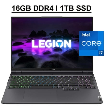 Lenovo Legion 5i Pro 16 Gaming Laptop 16" QHD IPS 165Hz Anti-glare Display 11th Gen Intel Octa-Core i7-11800H 16GB DDR4 1TB SSD GeForce RTX 3050 4GB RGB Backlit Keyboard HDMI USB-C Win10 Gray