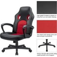 thumbnail image 4 of KaiMeng Office Gaming Chair High Back Leather Computer Chairs Ergonomic Height Adjustable Racing Game Desk Chair Executive Conference Task Chair (Black), 4 of 14