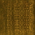 thumbnail image 1 of Ahgly Company Indoor Square Abstract Yellow Contemporary Area Rugs, 8' Square, 1 of 4