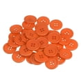 thumbnail image 1 of Unique Bargains Boutons de Couture Plats Ronds en Résine Orange à 4 Trous (100 Pcs), 1 of 5