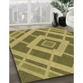thumbnail image 3 of Ahgly Company Machine Washable Indoor Rectangle Transitional Yellow Area Rugs, 3' x 5', 3 of 7