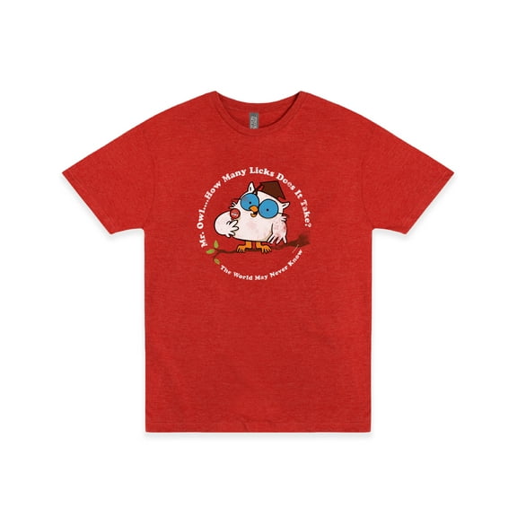 Tootsie Iconic Mr. Owl Heather Red Tee