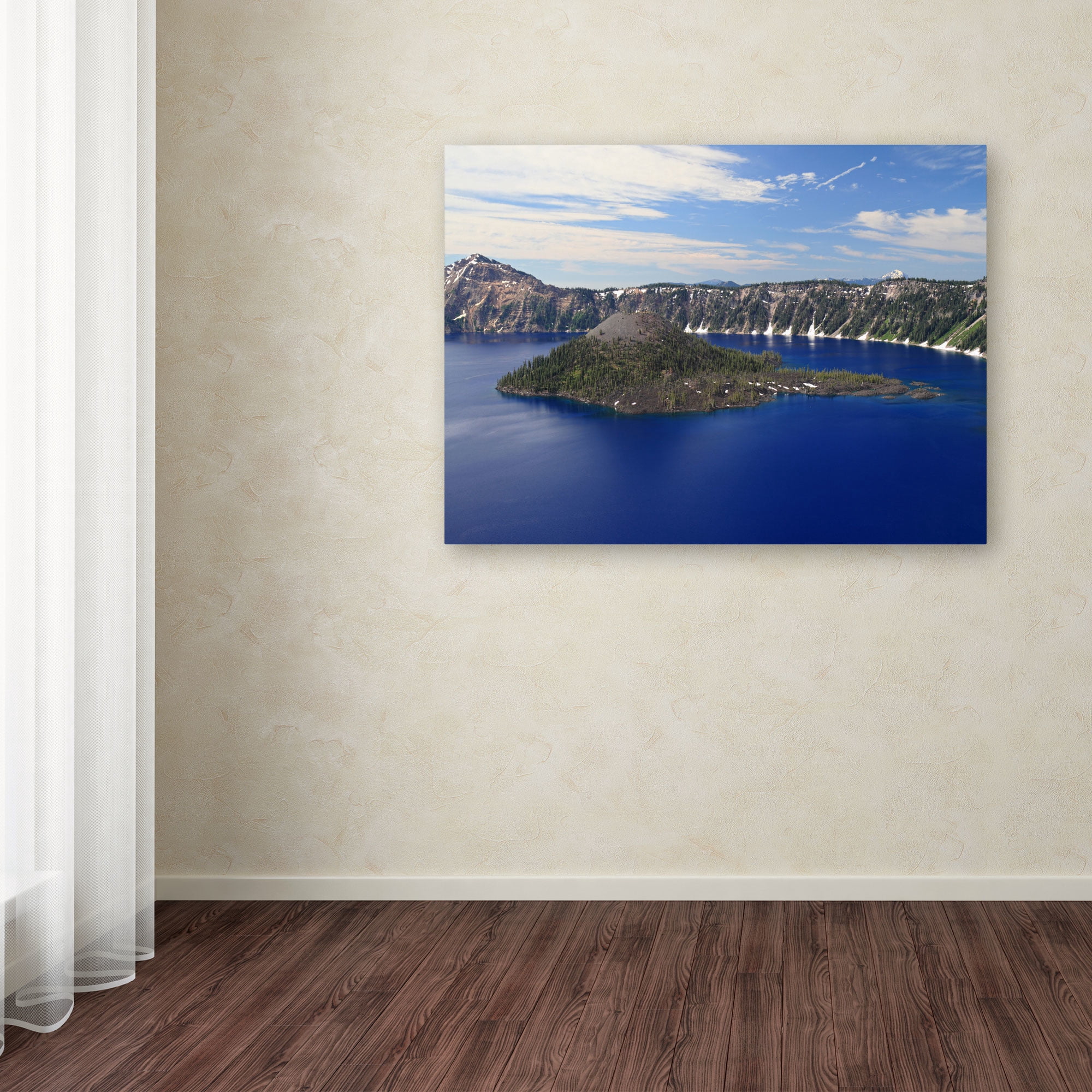 Trademark Fine Art 'Wizard Island' 16" x 24" Canvas Art (PL0076-C1624GG)