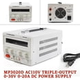 thumbnail image 3 of 11*7.87*5.9 Rectangular White MP3020D 30V 20A DC Power Supply Variable Adjustable High Precision Digital Cord, 3 of 20