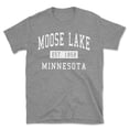 thumbnail image 1 of Moose Lake Minnesota Classic Established Men's Cotton T-Shirt, 1 of 1