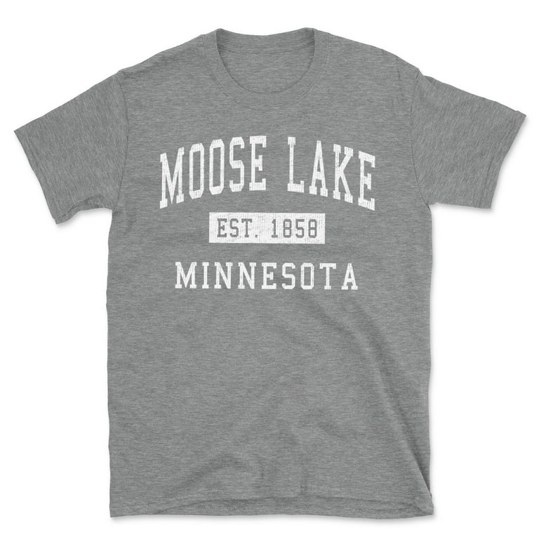 Moose Lake Minnesota Classic Established Men's Cotton T-Shirt 