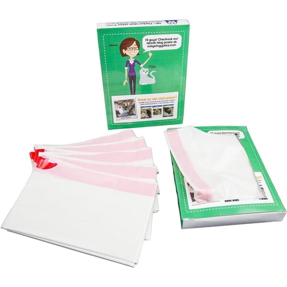 Ziggy Cat Litter Box Liners - Super Strong and Thick Cat Litter Liner Bags 3-Pack