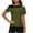 Yellow, variant on Womens Summer Tops Fashion Striped Casual Short-Sleeve Off-Shoulder Patchwork T-Shirts Top