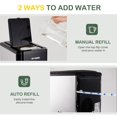 thumbnail image 3 of Máquina de hielo Kiss the Water, encimera 3 en 1, 20 kg/24 horas, color negro, 3 of 9