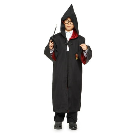 Adult Kids Harry Potter Hooded Wizard Cloak Robe Cape Costume Fancy Dress-Gryffindor