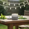 thumbnail image 4 of Better Homes & Gardens Blue Mint & Basil 2-Wick Gray & White Ombre Ceramic Jar Candle with Citronella, 17oz, 4 of 9