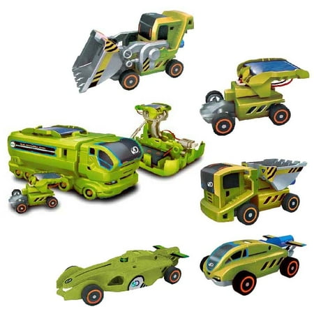 Discovery Kids 7 In 1 Solar Rechargeable Vehicle Transformer Robot Discovery Kids 7 In 1 Solar Rechargeable Vehicle Transformer Robot Truck Car Set