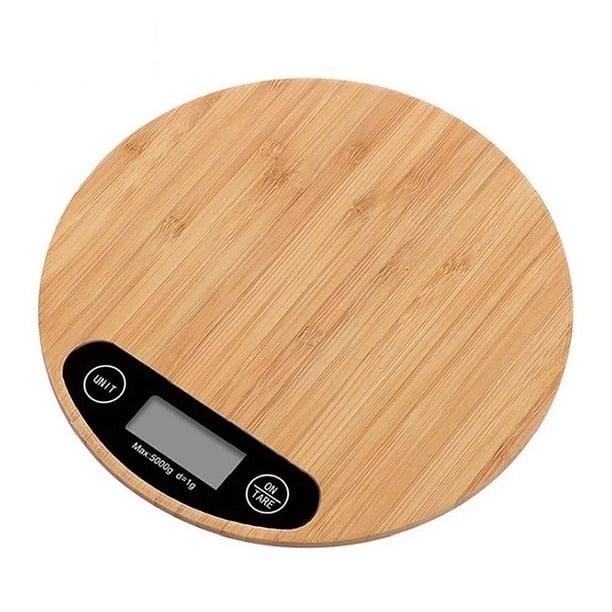Báscula de Cocina Digital Aquila Ommega BA3172 5 Kg Bambu Circular