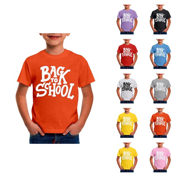 Kindergarten Hello School I Come Children's First Day At School T Shirts Nursery Graduation T Shirts