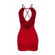 thumbnail image 5 of Mini vestido de falda a la cadera cómodo de Color sólido sin mangas con tirantes de verano para mujer Pompotops  qwe12942, 5 of 8