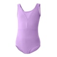 thumbnail image 3 of BFHHYA Girls Ballet Leotards Casual Round Neck Sleeveless Leotards Teens Solid Color Ballet Dance Bodysuits Size 3-15 Years, 3 of 5