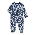 thumbnail image 3 of Wonder Nation Baby Gender Neutral Zip Front Footed Sleep N Play Pajamas, 2-Pack, Sizes Preemie-6/9 Months, 3 of 3