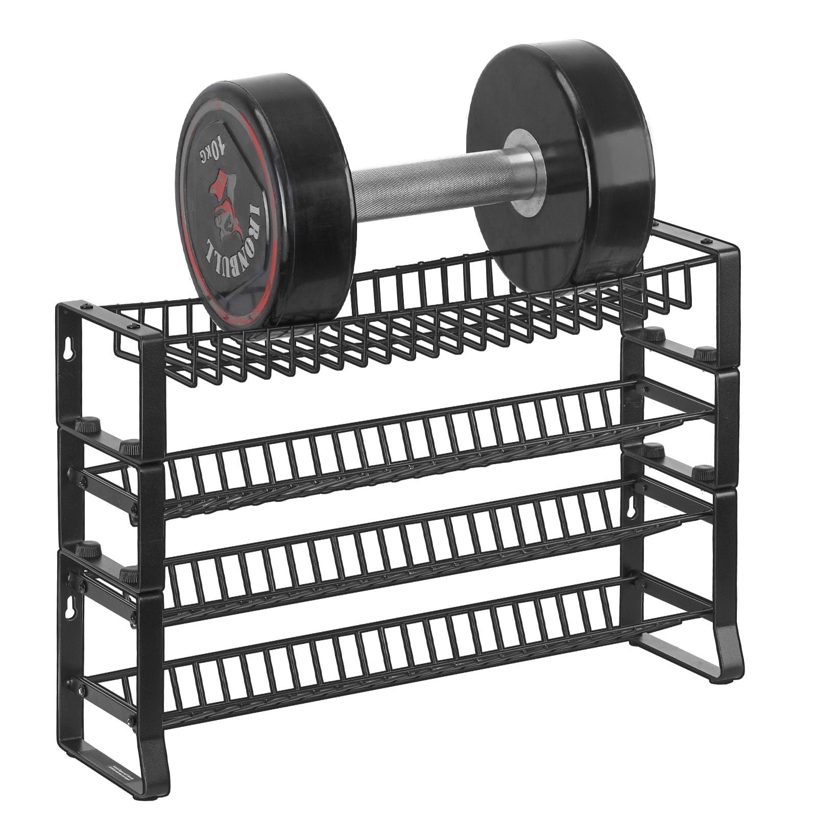 Spice Rack Organizer 2-Tier Main Rack + 2 Single-Tier Racks Stackable Design Countertop or Wall Mount Q195 Steel Frame for Kitchen Storage