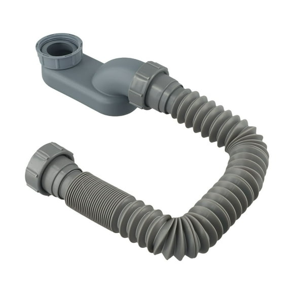 beisidaer Flexible P Trap For Bath Tub Drain Pipe Low Profile Easy Setup Solution-Random color