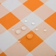 thumbnail image 6 of Fall Thanksgiving Tablecloth Orange and White Gingham Rectangle Table Cloth 60 x 84 Inch - Oblong Orange Checkered Buffalo Plaid Polyester Farmhouse Table Cover Reusable Water Resistant, 6 of 6