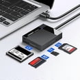 thumbnail image 2 of T8l UGREEN 30229 4-in-1 USB 3.0 to for SD Micro SD TF CF MS Compact E2O Smart Memory Card Reader for, 2 of 5