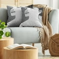 thumbnail image 5 of Ambesonne Retro Throw Pillow Cover 2 Pack, Digital Girl, 18", Black Grey, 5 of 7