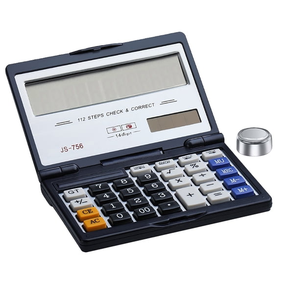 Gkeoshab Office&Craft&Stationery Folding Calculator With 12 Digits Large Display Battery Power Business//Student/ Home & Garden