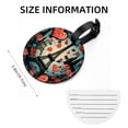 thumbnail image 5 of Eiffel Tower Valentine's Day 2pcs PU Leather Round Bag Tags with Privacy Cover and Name ID Tag - Suitcase Tags for Travel Luggage, Handbags, Backpacks, School Bags, 5 of 6
