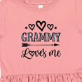 thumbnail image 4 of Inktastic My Grammy Loves Me Grandchild Girls Toddler Dress, 4 of 5