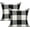 Plaids-black & White, variant on 20x20 Pack of 2 Farmhouse Retro Check Plaids Throw Pillow Covers Christmas Valentine Decorative Buffalo Rustic Cushion Cases for Sofa Bed Couch, Red White
