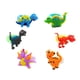 thumbnail image 1 of 6 unids/set lindo dinosaurio de dibujos animados anillos de PVC suave anillo de dedo de PVC regalo para niños, 1 of 7