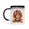 thumbnail image 2 of Happy Thanksgiving Corgi Turkey Costume Pumpkins Autumn Leaves Heat Color Changing Mug Welsh Corgi Dog Lover Gifts Idea Magic Coffee Mug - 130144, 2 of 4