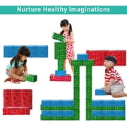 Exercise N Play Jumbo Blocks Set Durability 3 to 6 Years Extra-Thick Cardboard, 40 Pieces