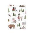 thumbnail image 3 of Hudson Baby Unisex Baby Cotton Flannel Burp Cloths Bundle, Christmas Forest, One Size, 3 of 8